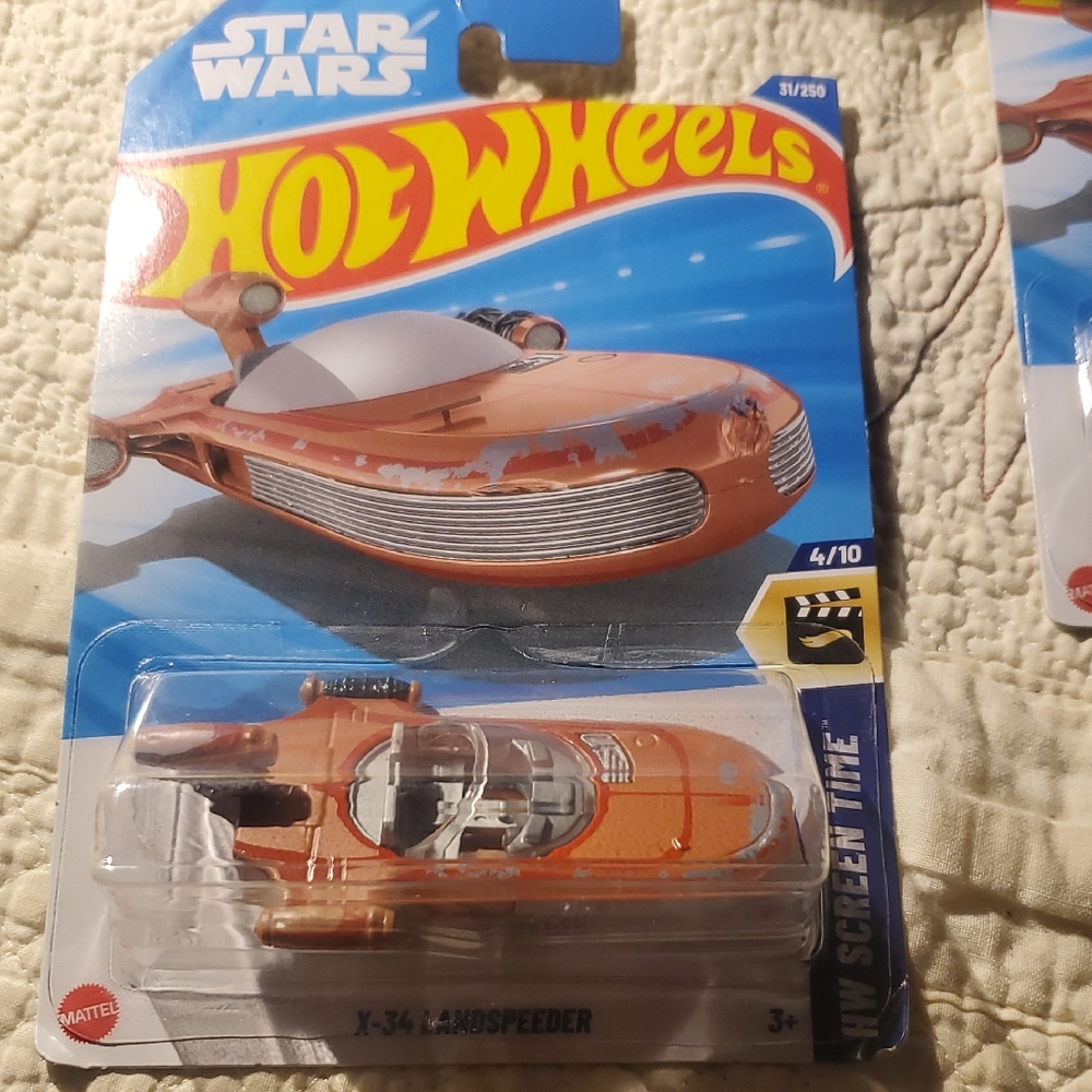 Orange Landspeeder Toy Vehicle